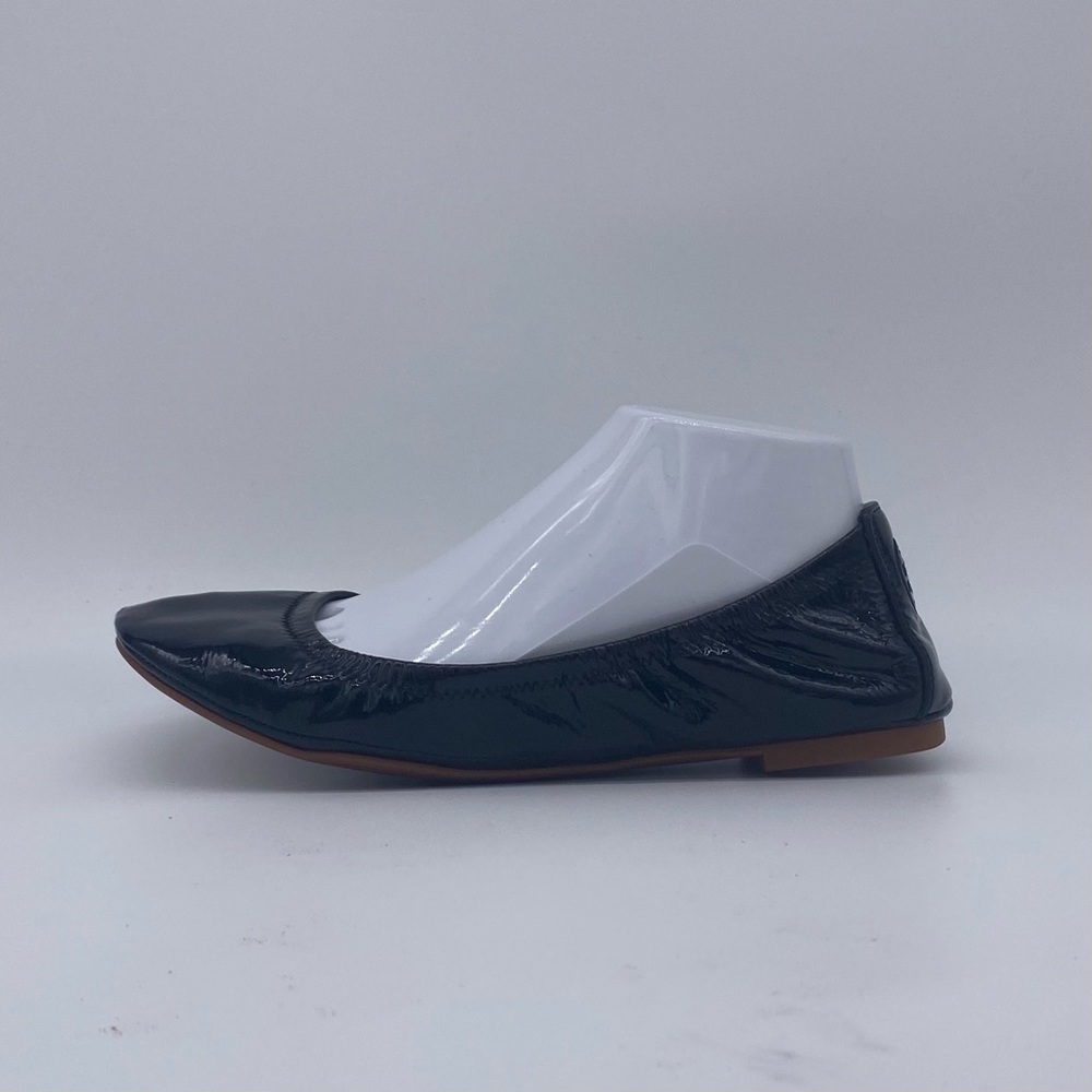 Tory Burch Eddie Black Patent Leather Ballet Flats - Picture 8 of 14